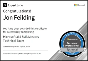 Microsoft 365 SMB Masters Technical Exam