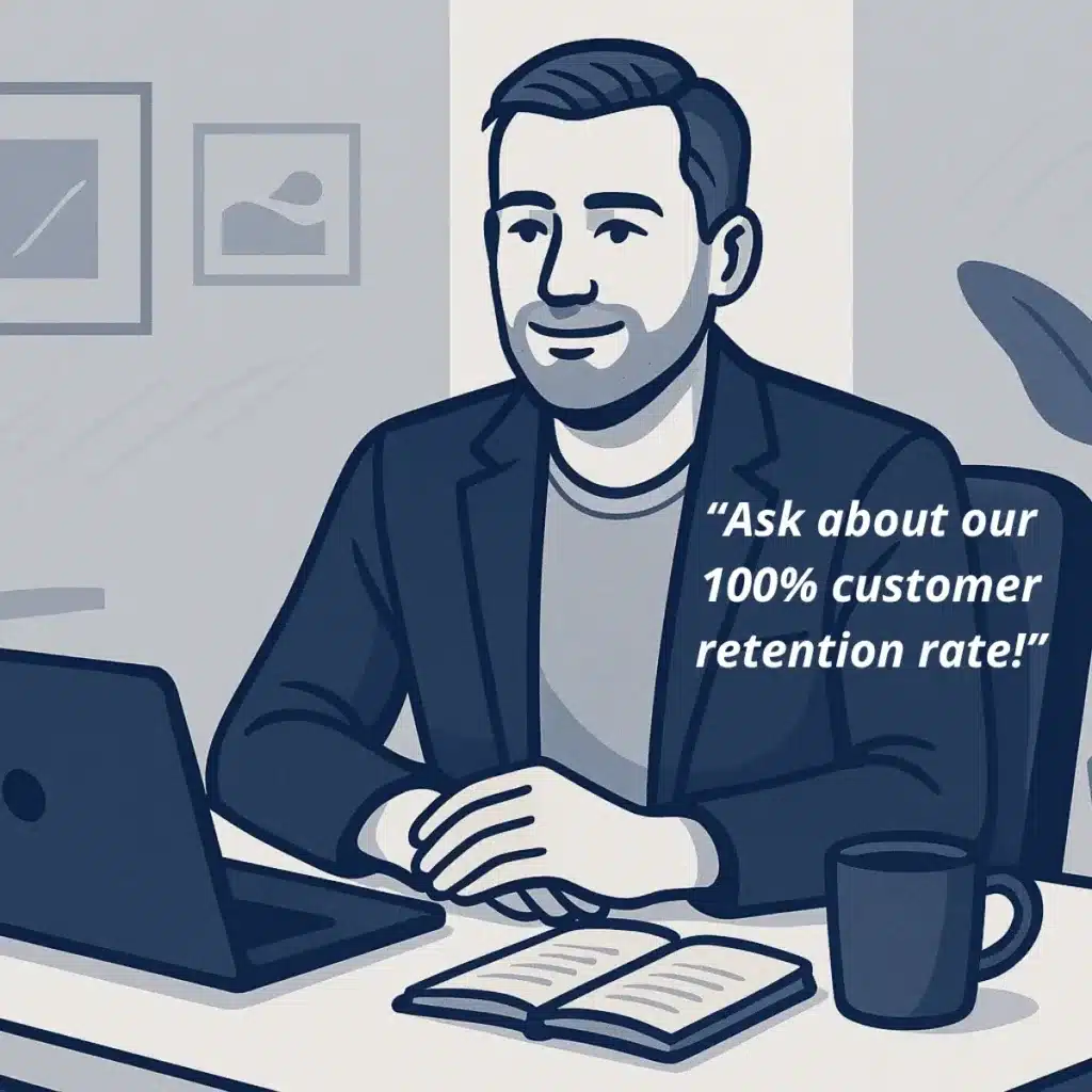 We have a 100% customer retention rate